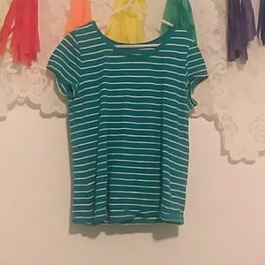 Girls Blue striped t-shirt